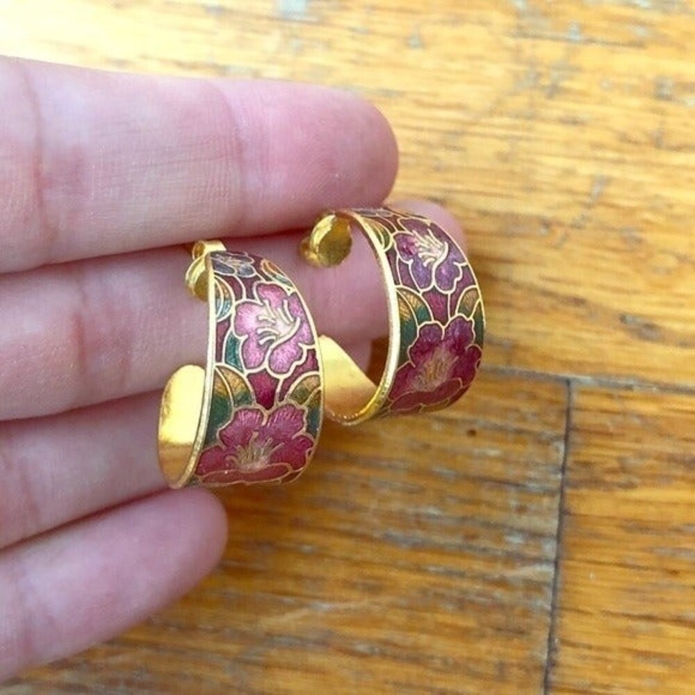 Gold Floral Earrings